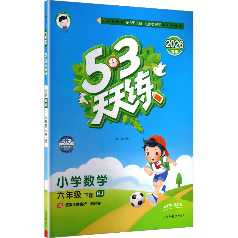 【现货】官方自营 2026春季53天天练小学数学六年级下册RJ人教版五三天天练53天天练5.3天天练5·3天天练学