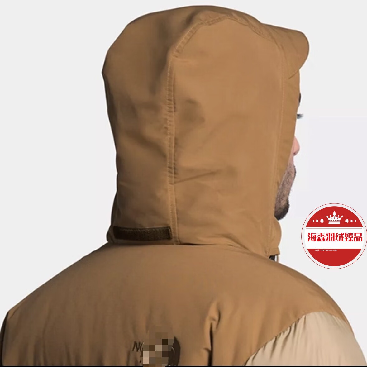 北脸北面1996羽绒服美版莆田纯原冬季TNF经典男女同款情侣加厚保暖 小麦色 防水面料+隐藏帽 2XL 建议180斤以上