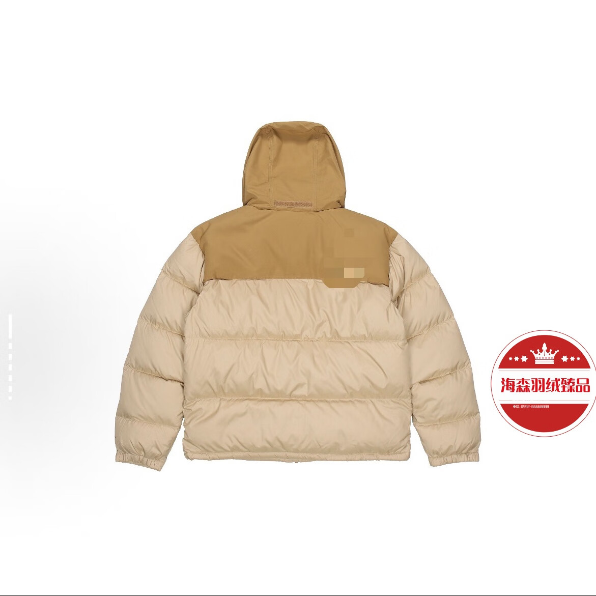 北脸北面1996羽绒服美版莆田纯原冬季TNF经典男女同款情侣加厚保暖 小麦色 防水面料+隐藏帽 2XL 建议180斤以上