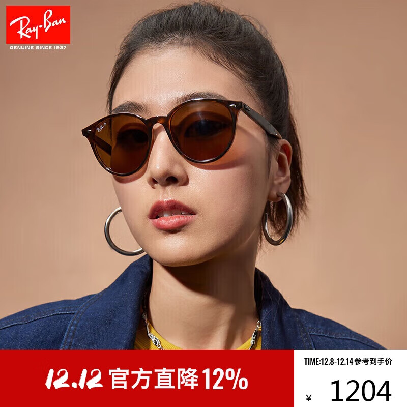 雷朋（RayBan）雷朋太阳镜男女款高颜值开车墨镜0RB4305F