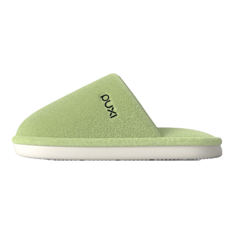 樸西女士珊瑚絨棉拖鞋秋冬季室內(nèi)家居家用包頭防滑厚底靜音舒適拖鞋男 薄荷綠 【軟彈舒適】 38-39 適合（37-38）