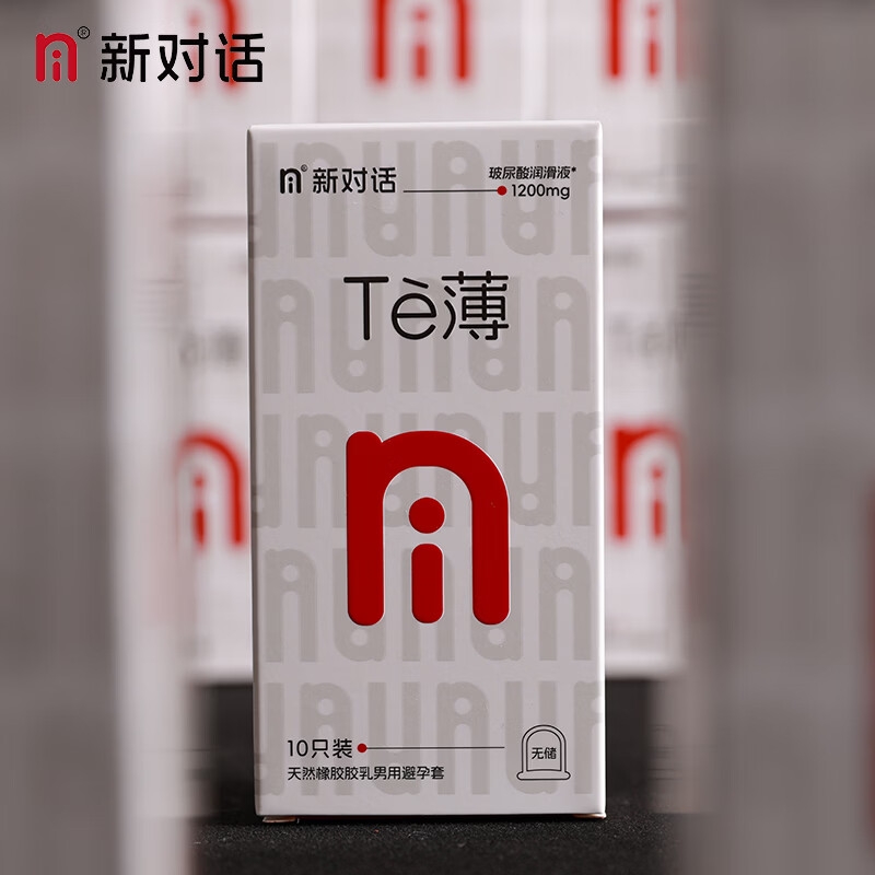 NI新对话避孕套te薄0.03无储精囊玻尿酸高潮女 戴新品安全套男用byt 超润滑无需前戏【共24只】特薄10+超润滑13