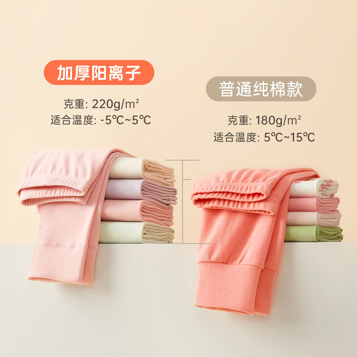 笛莎（DEESHA）【抗静电阳离子保暖黑科技】7A抑菌女童秋衣秋裤套装儿童保暖内衣 淡粉 160