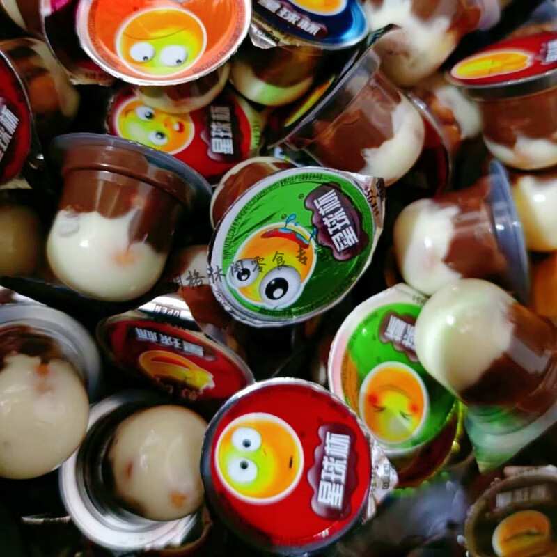 可局零食星球甜甜脆脆巧克力饼干粒可可杯儿童零食星球表情款散装 送勺 约50杯