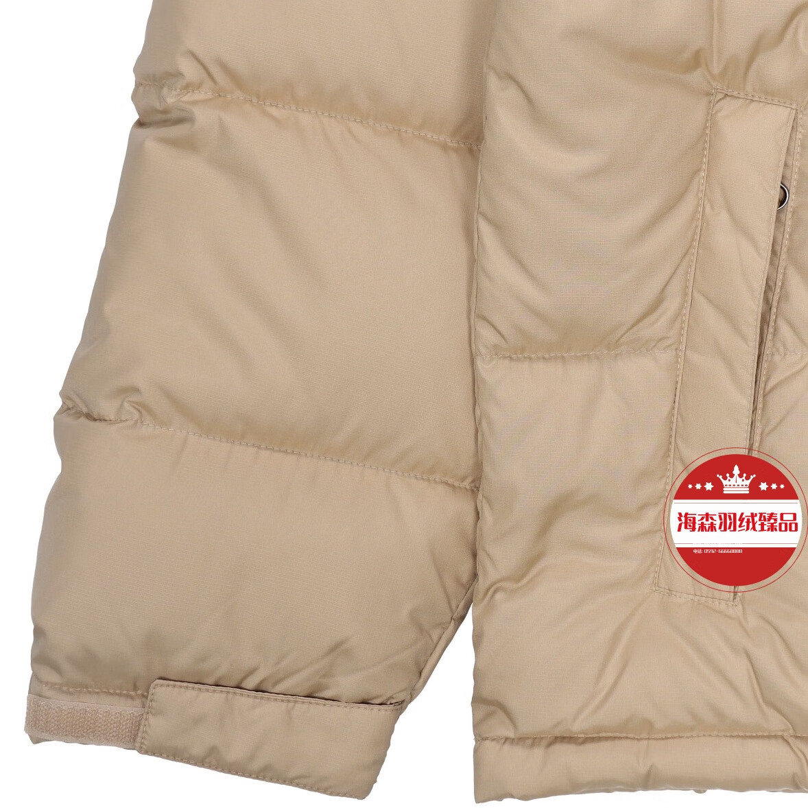 北脸北面1996羽绒服美版莆田纯原冬季TNF经典男女同款情侣加厚保暖 小麦色 防水面料+隐藏帽 2XL 建议180斤以上