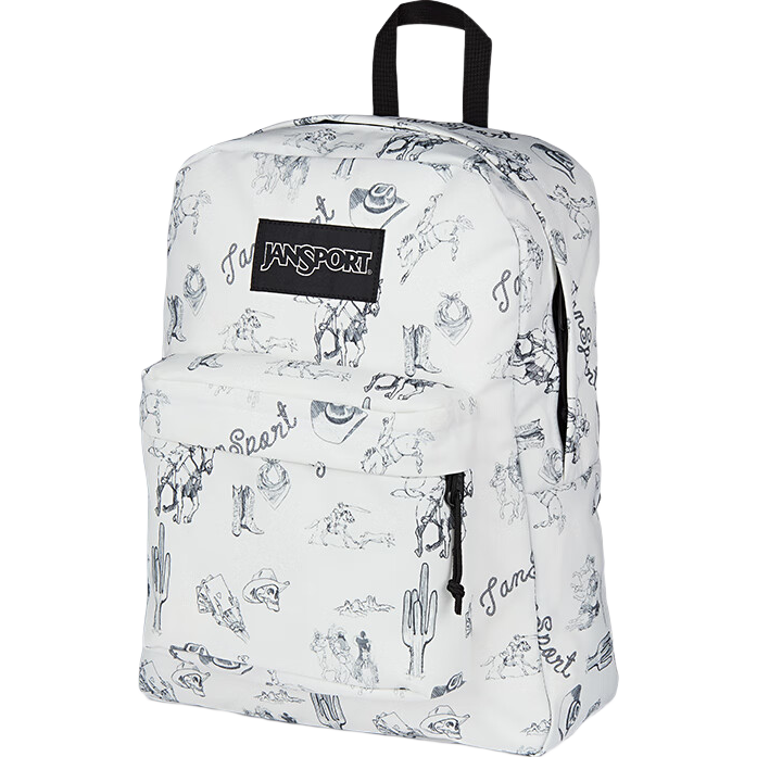 JANSPORT杰斯伯雙肩包25年新款男女旅行休閑書包輕便透氣學(xué)生電腦包 4QUEDLD西部迷蹤-側(cè)袋+隔層