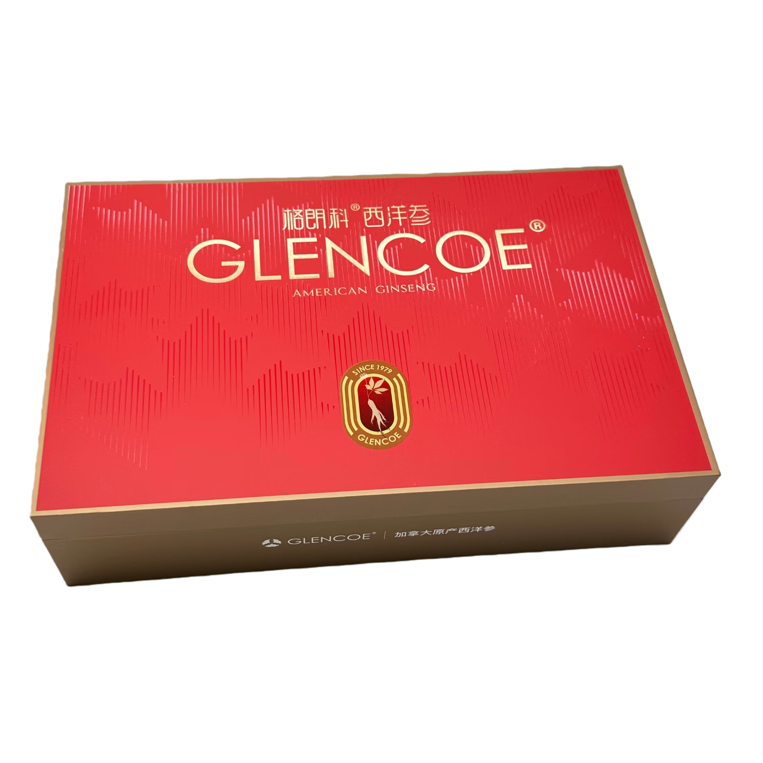 格朗科加拿大西洋参五年中片精美礼盒内含独立小包 喜悦礼盒 5g*18包 共90克 加拿大西洋参（送3g尝鲜装）