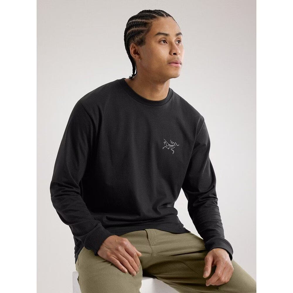 始祖鸟（ARC'TERYX）1h可退 欧洲直邮ARCTERYX始祖鸟KRAGG SL棉质长袖T恤 男装 黑色   XS