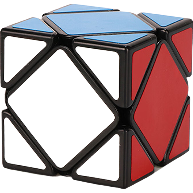 Yj【清仓特价】永骏魔方一阶二阶三阶24节48节魔尺4×4华容道微瑕 【儿童益智/成人解压】异形斜转魔方黑色