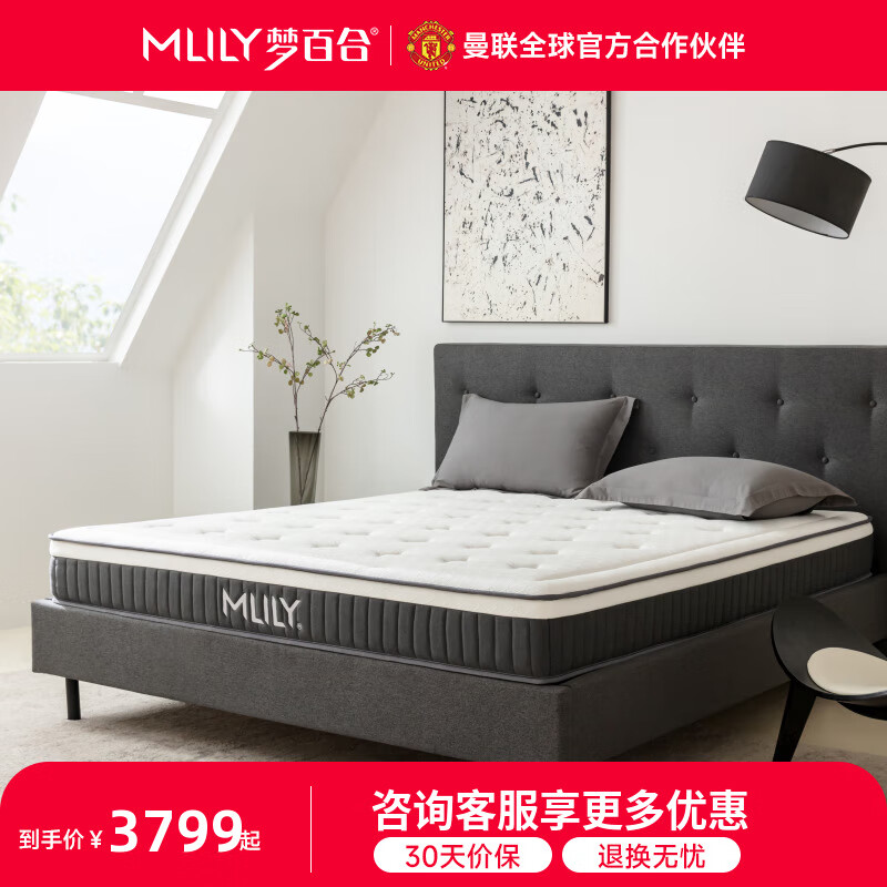 夢(mèng)百合【DR專(zhuān)屬】星級(jí)酒店同款記憶棉獨(dú)袋彈簧床墊護(hù)脊 星光 酒店同款 適中偏硬22cm 150*200cm