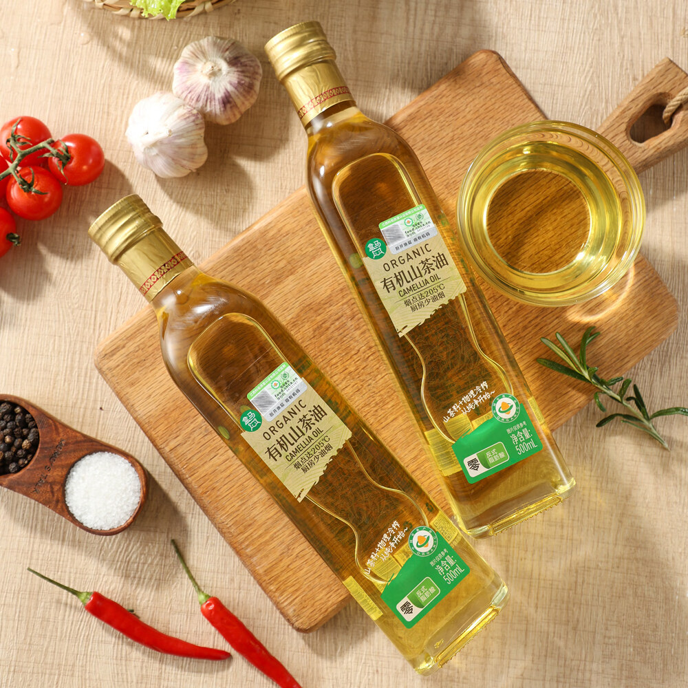 盒马 有机山茶油礼盒 1L*2瓶 一级压榨食用油 中秋送礼礼盒 1L*2瓶 礼盒装