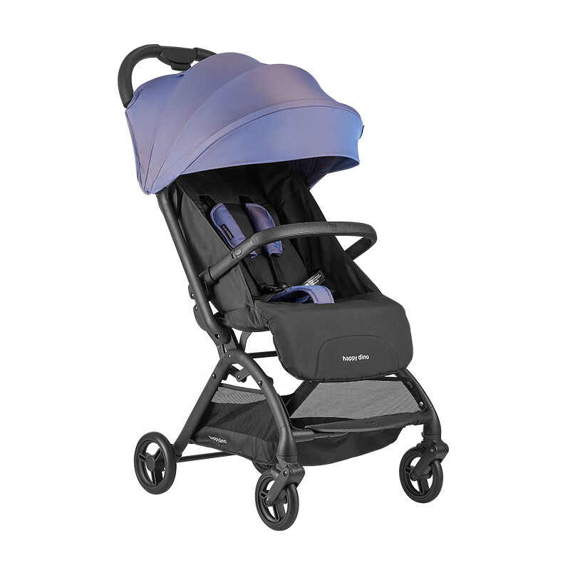 小龍哈彼（Happy dino）嬰兒推車輕便折疊可坐可平躺寶寶兒童手推車口袋車推車 LD650-A藍色