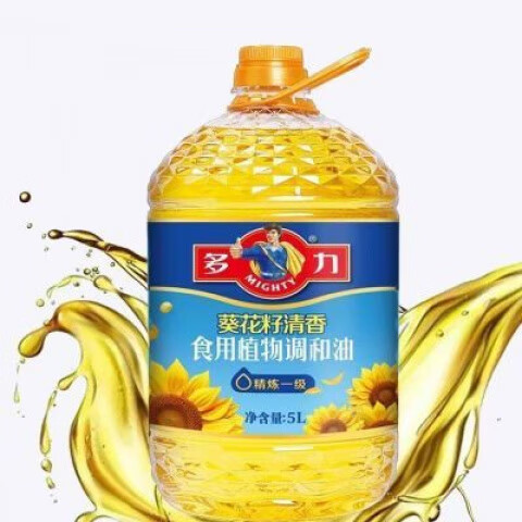 多力葵花籽清香食用植物調(diào)和油5L健康食用油家庭食用油商用 多力葵花籽清香食用植物調(diào)和油5L1桶