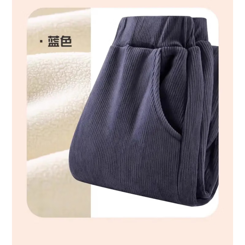 PEPCO儿童灯芯绒长裤男童加绒裤子秋冬2025新款男孩冬季一体绒裤 【刺绣小熊】咖色 150