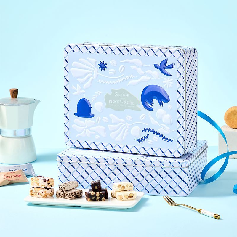 蘇小糖手工牛軋?zhí)茄┗ㄋ著P梨酥禮盒生日禮物送女生廈門 貓島-繽紛下午茶禮盒【新鮮日期】