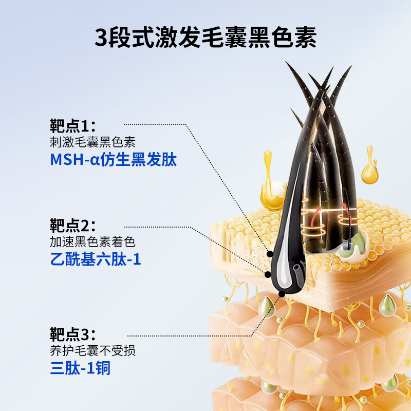 爵爽精华液乌发护发精油乌黑发亮泽黑森林蕴养头发营养液白发养护黑发 白养黑精华液2盒【赠礼品袋+精华露8ml+洗发露50ml】