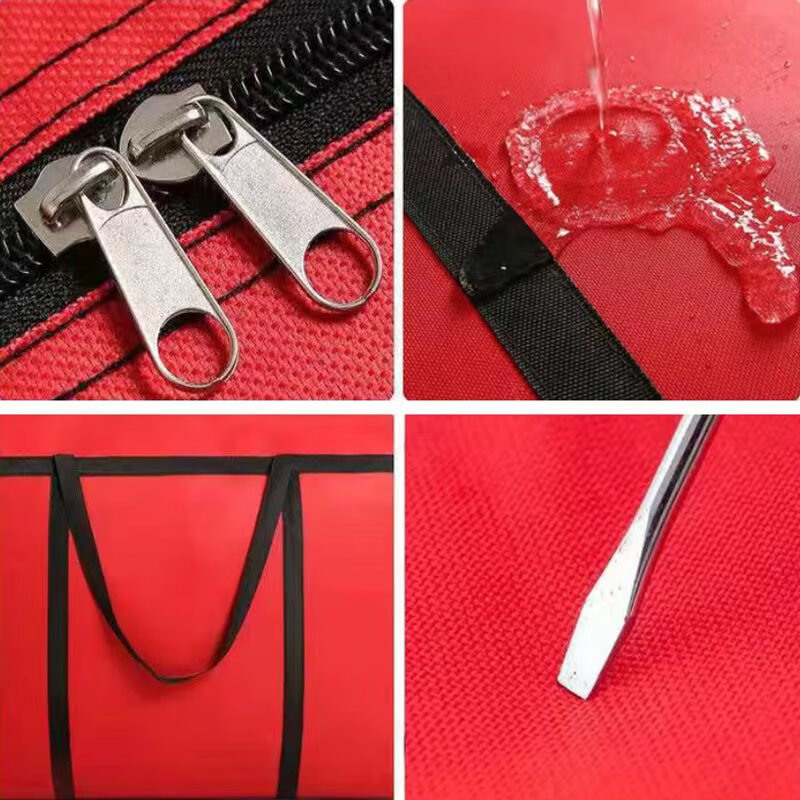 凡雀手提搬家袋子超大容量加厚牛津布行李打包袋大号装棉被收纳袋防水 巨大160L【加固型】98*28*50cm蓝色