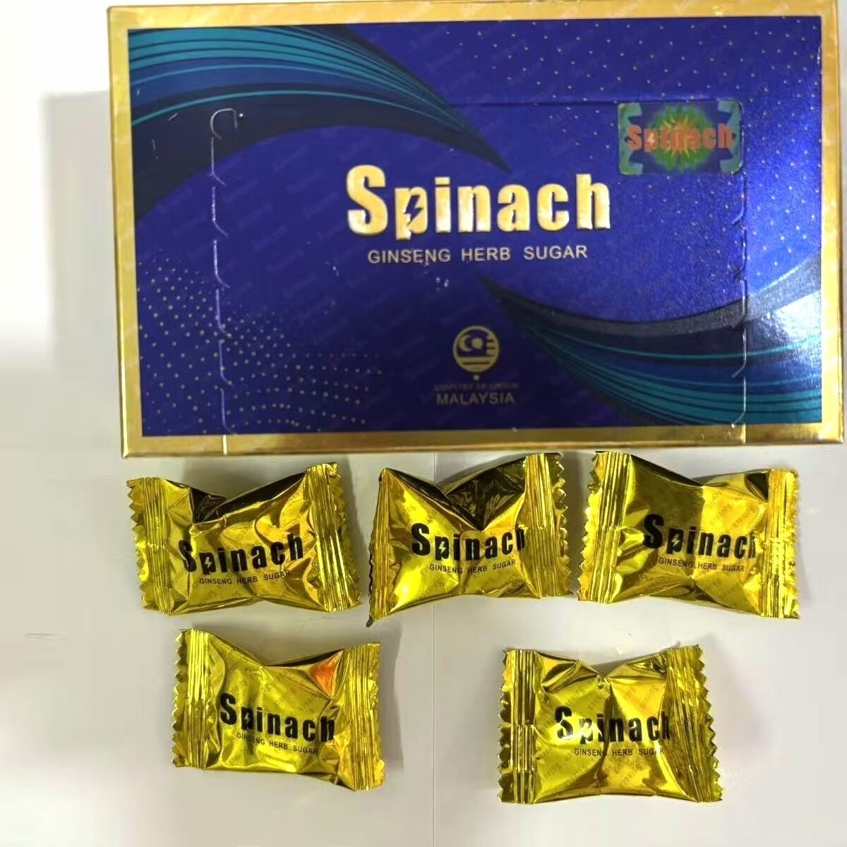 马来西亚原装精糖延时男士补充能量糖人参糖红糖黑糖紫糖金糖 金牛糖 5粒*1袋 装