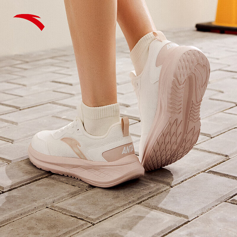 安踏运动鞋女鞋夏季透气减震跑鞋轻便不累脚休闲跑步鞋女