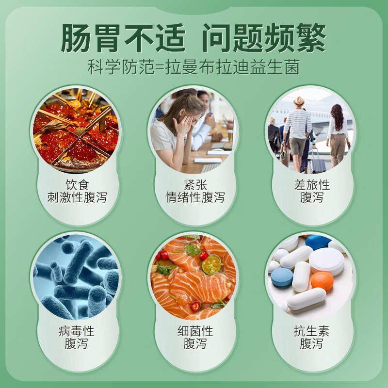 PROBACLAC拉曼布拉氏迪益生菌腹泻调理肠道菌群儿童/成人可用加拿大进口 20粒*1瓶 -【日常便携】