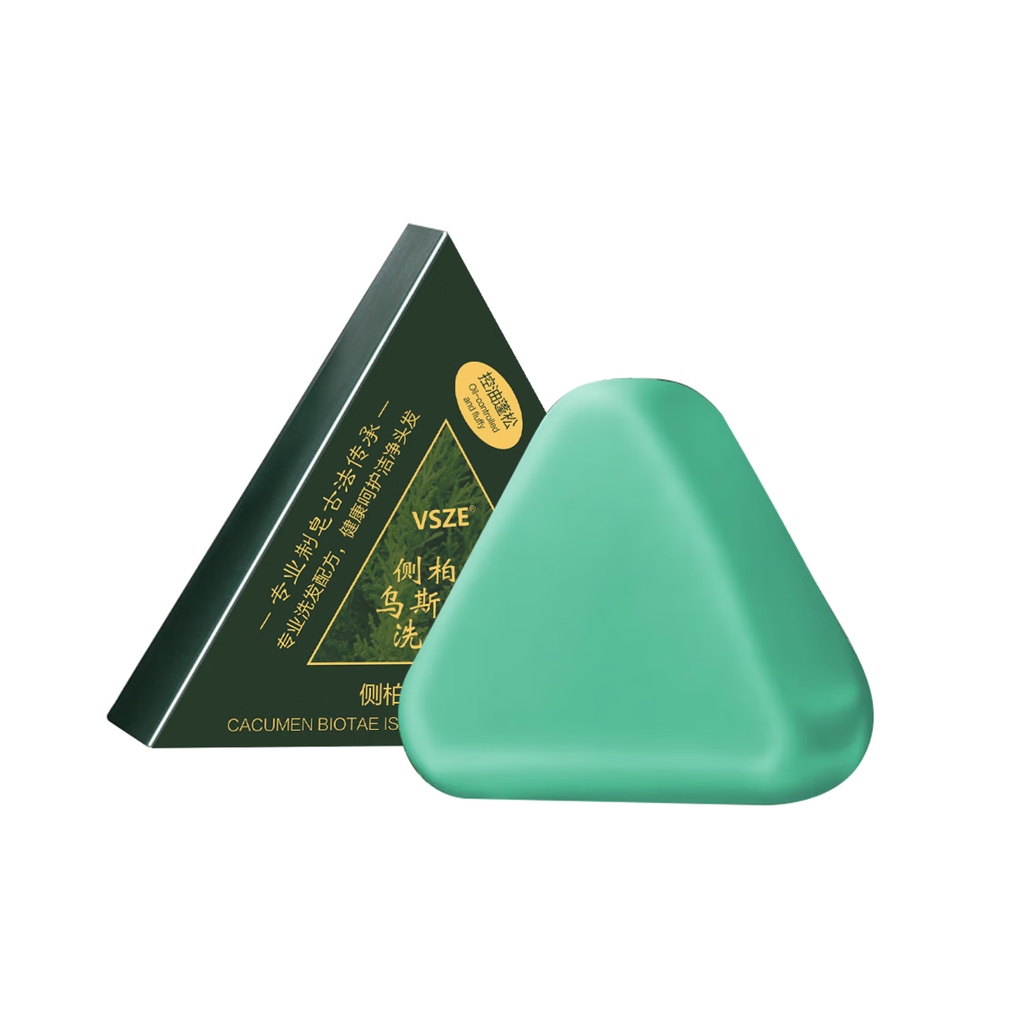 VSZE侧柏叶洗发皂乌斯曼草洗头皂香皂防断发控油蓬松去屑何首乌洗发水 侧柏叶洗发皂120g×3盒