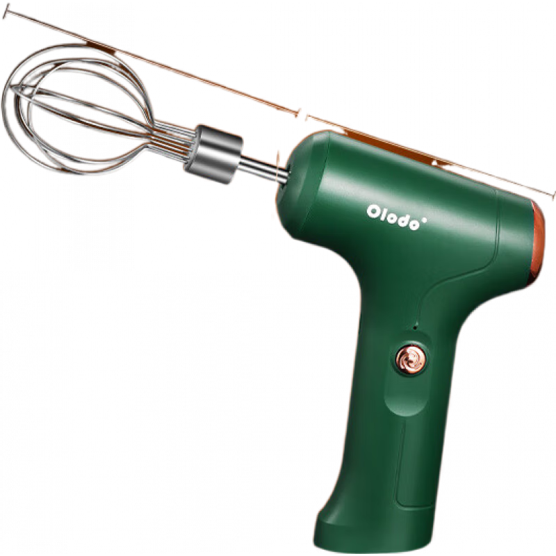 歐樂(lè)多（Olodo）打蛋器電動(dòng)雞蛋攪拌神器家用小型手持奶泡機(jī)器奶油蛋糕烘焙工具迷你 標(biāo)準(zhǔn)款磨砂綠三檔調(diào)速+打蛋棒+奶油棒