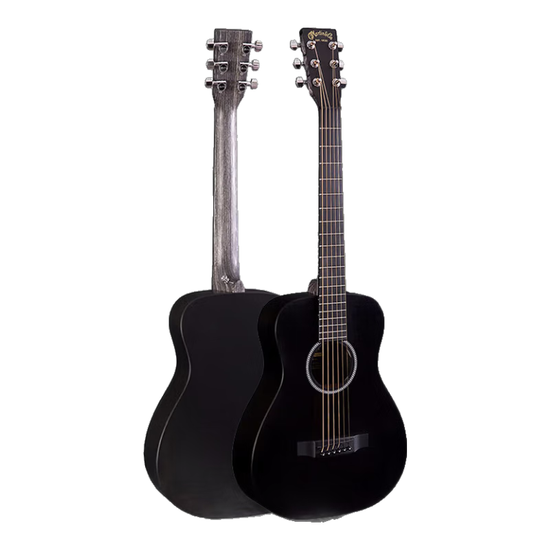 馬丁（MARTIN）小馬丁LX1-34寸兒童吉他新款DJRE-38寸吉他D28美產(chǎn)全單演奏級吉他 LX1E-BIack黑色-34英寸圓角【電箱款】