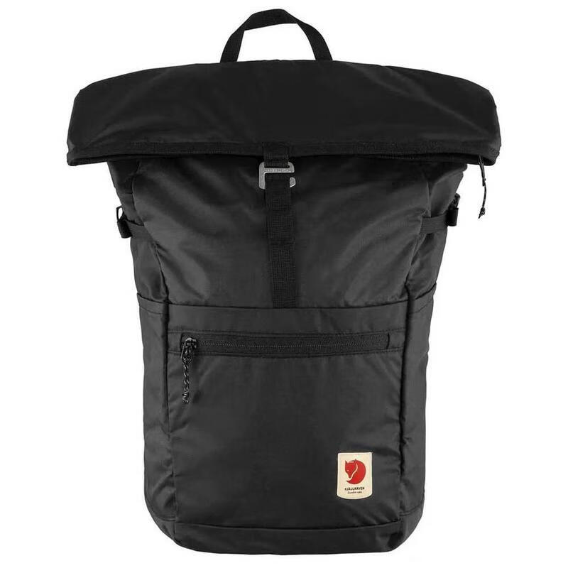 北极狐（FJALLRAVEN）男女双肩包防水拓展挂载卷盖尼龙前袋登山徒步户外背包 Black ONE SIZE