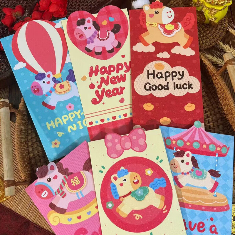 清洁JTT 旋转木马红苞 款式混搭18个装