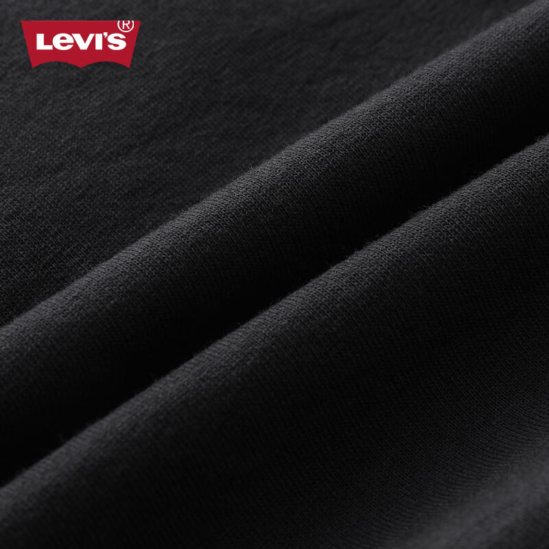 李维斯（Levi's）男士内裤平角高端中腰四角短裤加长运动休闲款透气防摩擦棉质4条 黑色 4条 S 170/76A