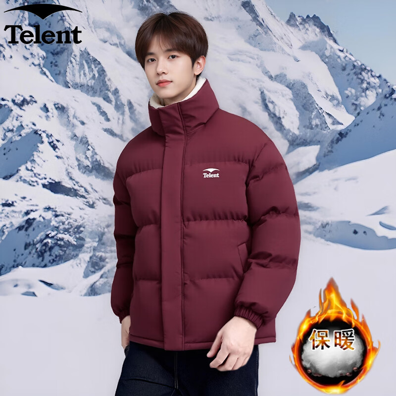 �����죨Telent���޷����ﶬ������籣ů�п��������촿ɫ����� �ƺ�ɫ 2XL