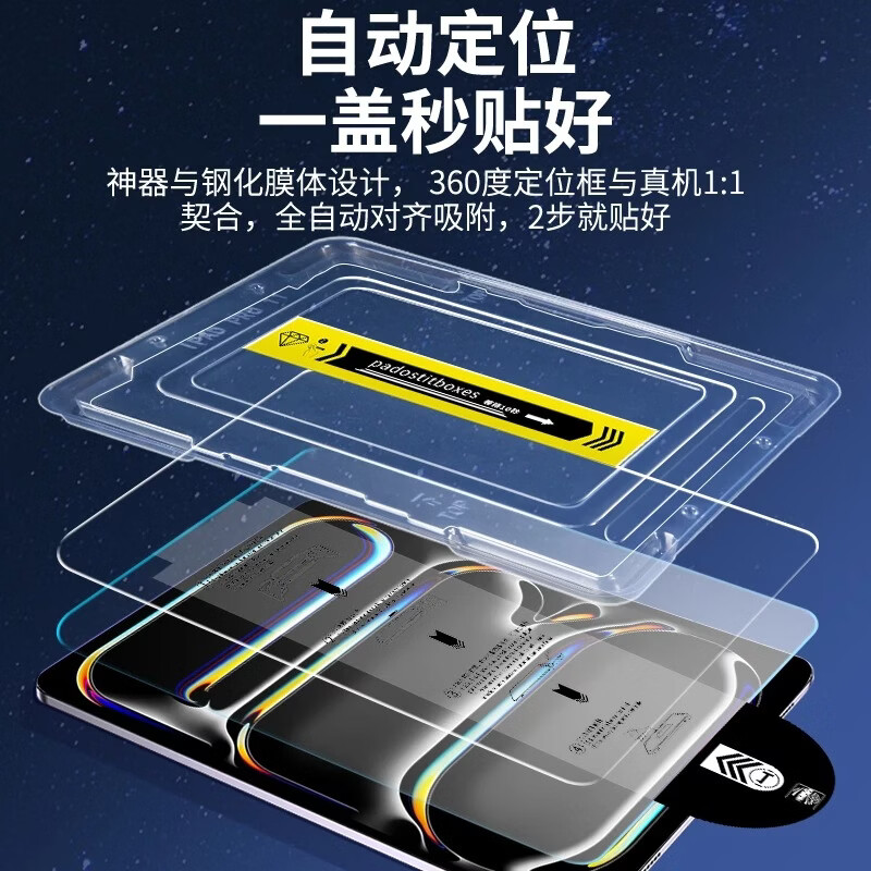 逻翼【一盖秒贴膜】适用OPPOPad5钢化膜11.6英寸OPPOPad4Pro平板膜Air/Pad3Pro高清全屏平板电脑保护膜 Pad5/一加2【12.1英寸】