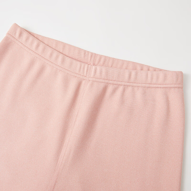 香蜜闺秀男女士纯色加厚秋冬季长袖秋衣秋裤保暖内衣男女套装 24405003浅粉 M