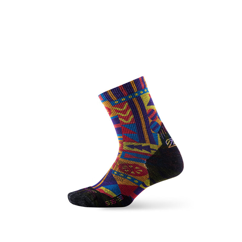 ZEAL WOOD赛乐跑步组合套装新年礼物美丽诺羊毛套装圣诞元旦春节礼物送跑友 trail run图案+蓝色冷帽(均码)+收纳袋(图案随机) M 39-42(袜子尺码)