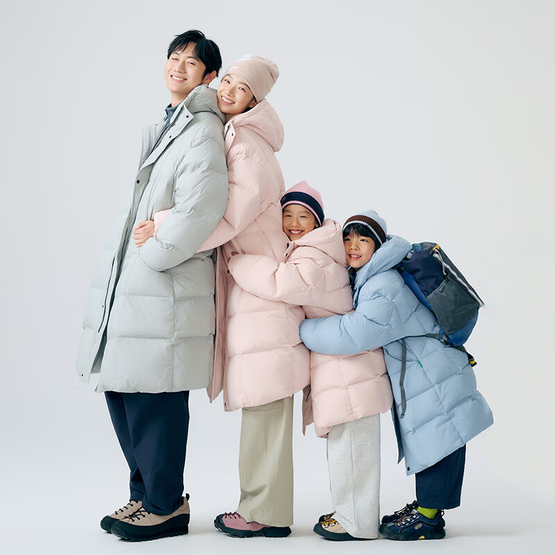 VVCLife男士羽绒服2025冬季新款加厚保暖防寒外套纯色简约百搭连帽长 灰绿色 L