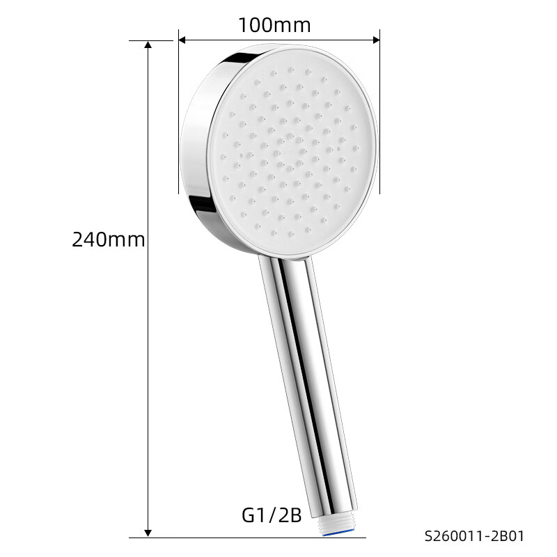 九牧（JOMOO）通用增压花洒喷头淋浴洗澡神器热水沐浴室莲蓬头顶喷软管家用 九牧单功能增压花洒头.