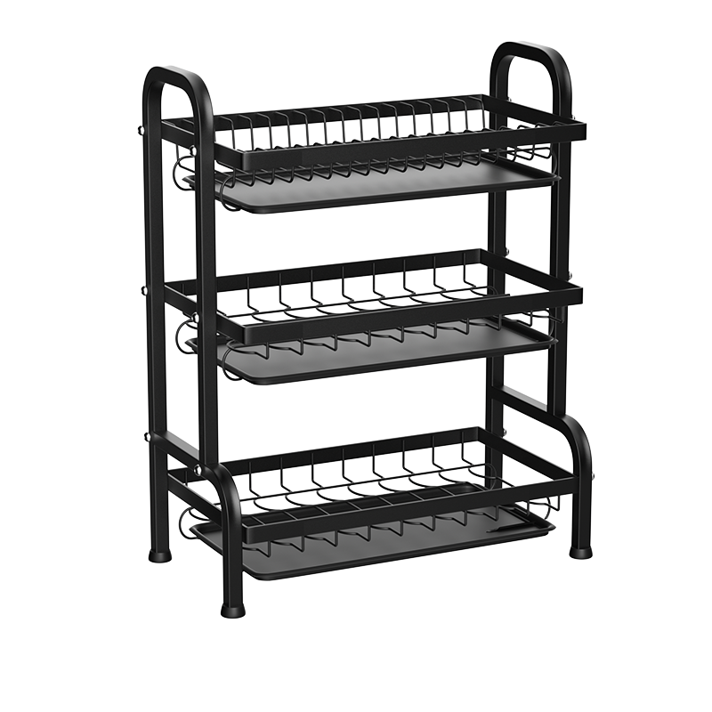 水天一方 免打孔厨房置物架壁挂家用多功能调料收纳架用品大全多层刀架挂架 筷子筒(太空铝)
