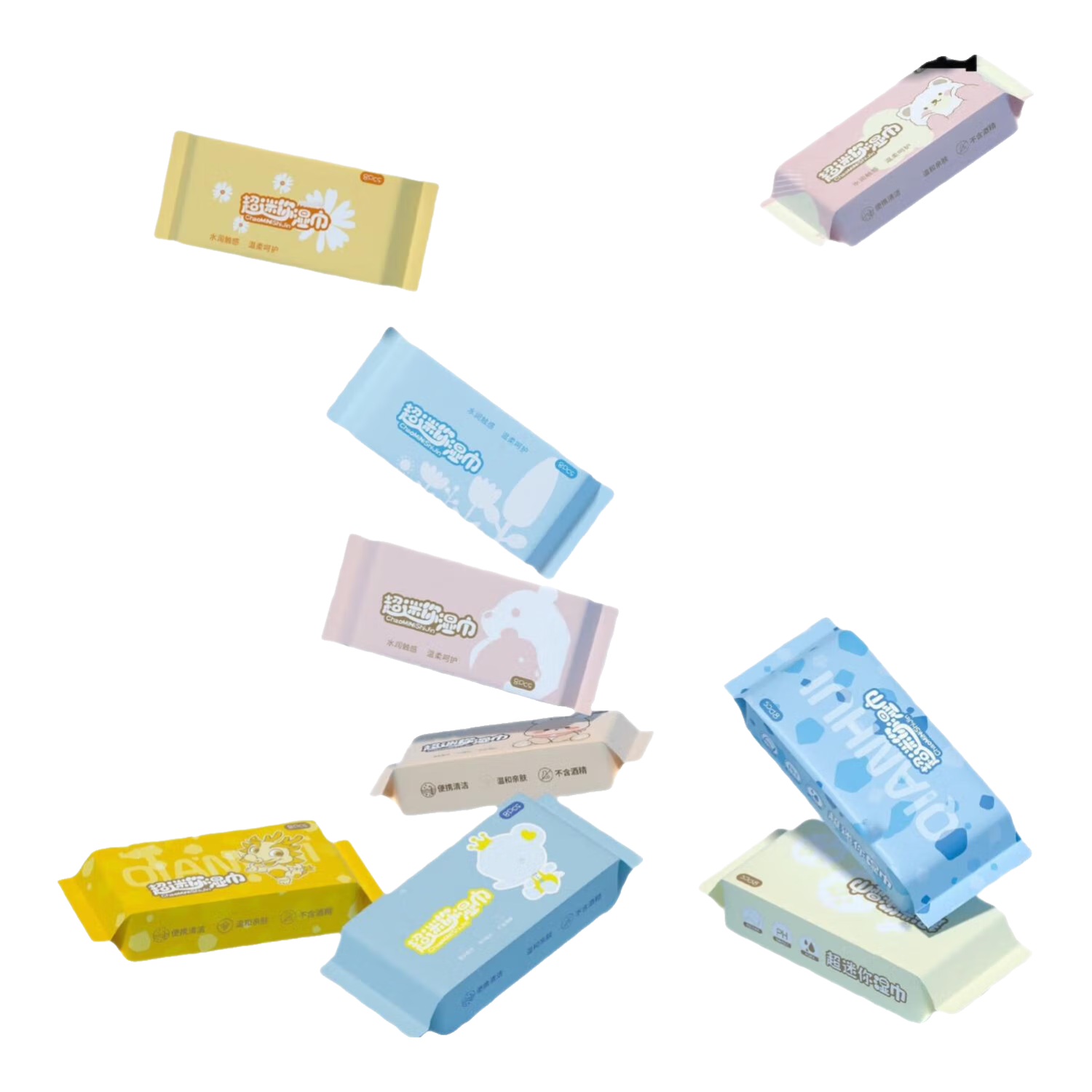 汽车内饰清洁婴儿湿巾便携小包婴幼儿童新生手口专用出行 1小包