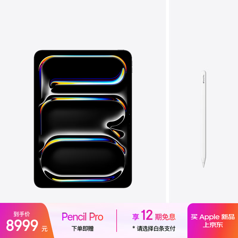 Apple/苹果【Pencil Pro套装】 iPad Pro11英寸 M5芯片 2025年新款平板电脑 256G WLAN版 深空黑色