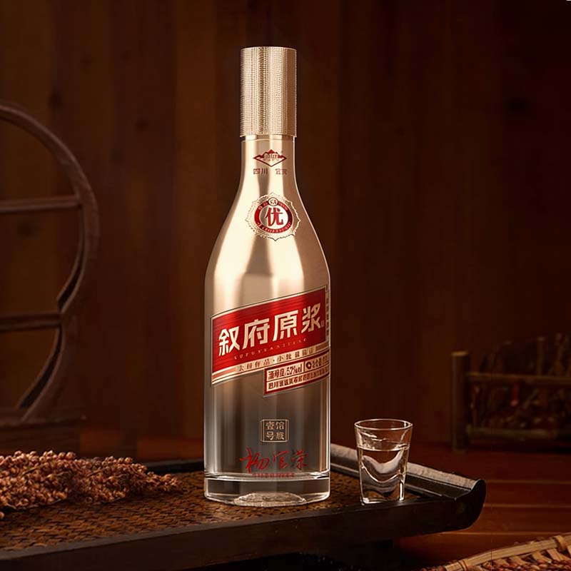 叙府原浆壹号馆藏 52度浓香型白酒 婚宴喜酒口粮送礼 52度 500mL 1瓶 单瓶