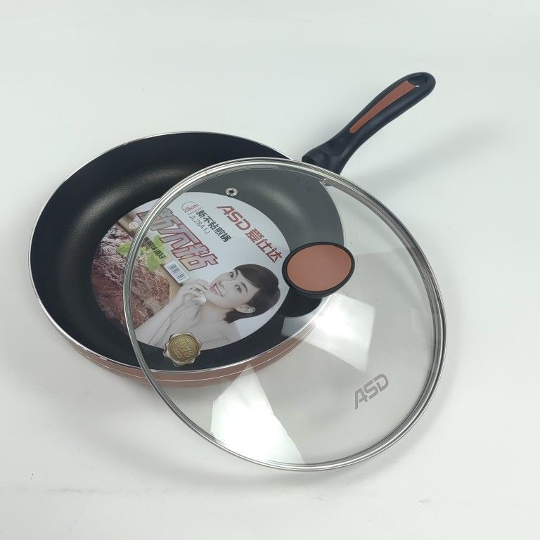 爱仕达新不粘煎锅电磁炉通用平底锅家用煎蛋牛排平底不粘锅 爱仕达成大厨新不粘煎锅28CM