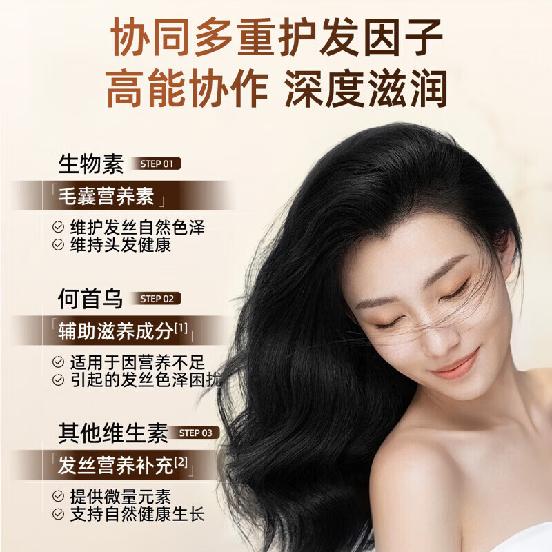 胖中来卫蒽维生素b族乌发素莱乌发b族白发脱发生物素胶囊黑发养发男女 42g*2盒