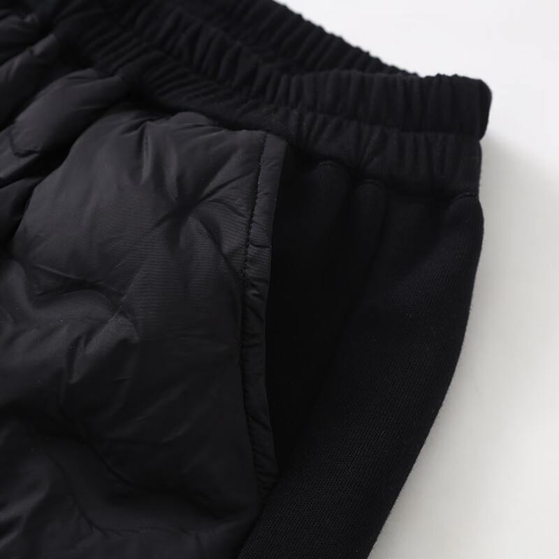 大嘴猴(paul frank)儿童羽绒裤2025秋冬新款中大童保暖防寒男女童休闲外穿厚下装 黑色 140