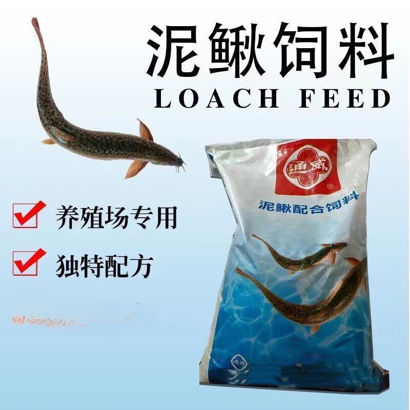 泥鳅饲料营养小颗粒型台湾泥鳅苗养殖专用黄金泥鳅鱼食 通威泥鳅1.0毫米36高蛋白一斤