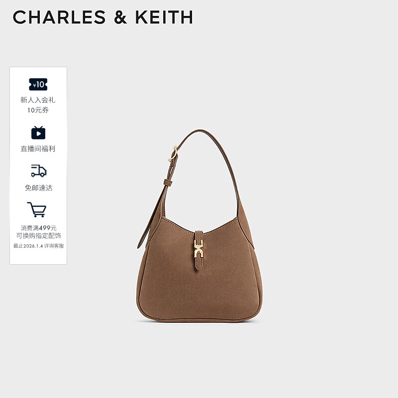 CHARLES&KEITH25ƷhoboҸ°ذʥŮCK2-40782727-1 Mocha BrownĦ S 499Ԫ
