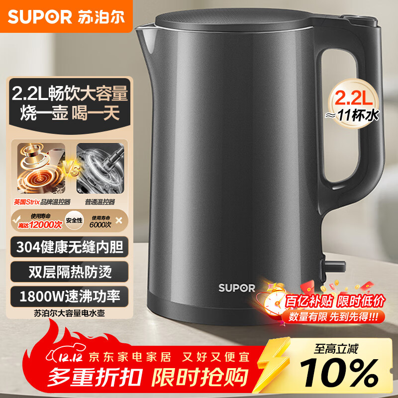 ղSUPORˮˮˮ 2.2L ȫ޷ ˫̵ˮ 304 1800W SW-22J05A