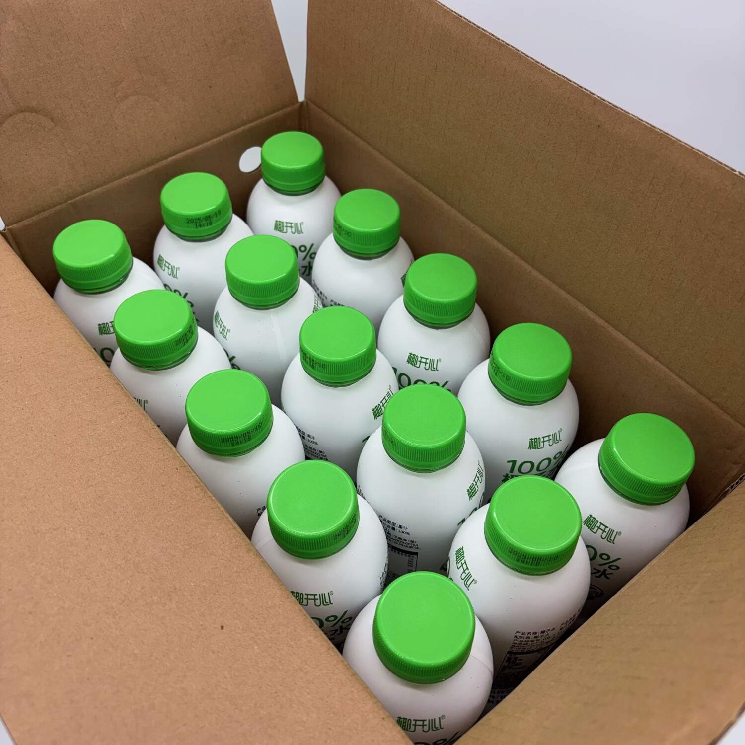椰开心500ml椰开心100%NFC椰子水饮料含原生天然电解质钾钠饮料 500ml椰开心椰子水15瓶整箱