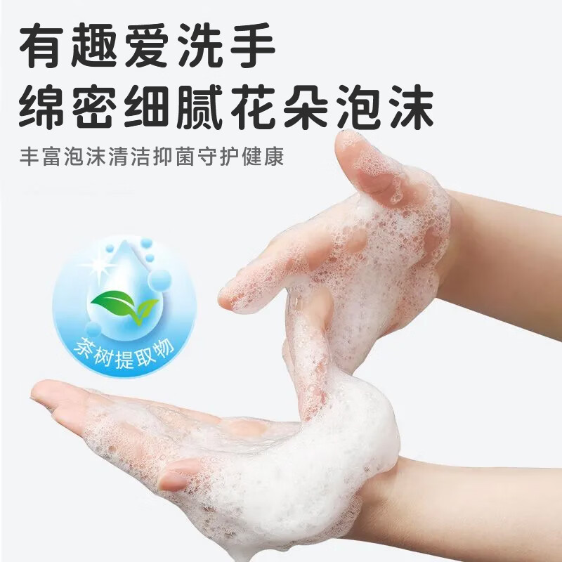 圣洁康花朵洗手液泡泡沫洗手液儿童去异味留香抑菌杀菌消毒不伤手蜜桃味 花朵洗手液300ml