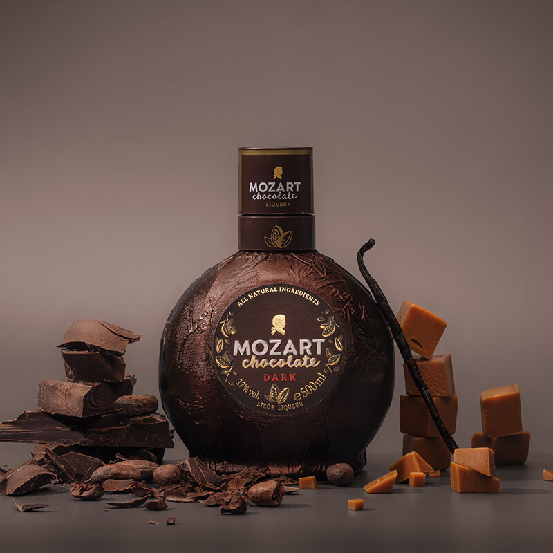莫扎特巧克力利口酒咖啡力娇酒  奶酒  洋酒  调酒微醺女士酒 黑巧克力利口酒