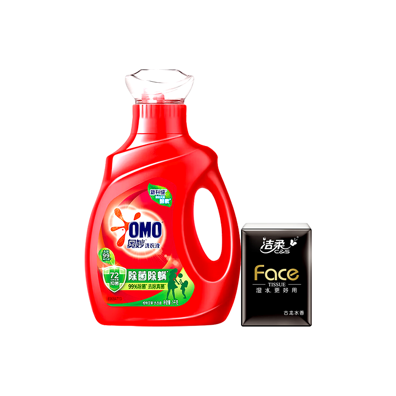 ���OMO��ϴ��ҺǿЧȥ��ȥ��ǿ��72Сʱ������������������װ����װ ��������1kg+������ֽ1�� 8.9Ԫ